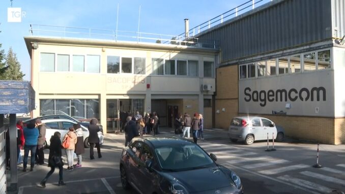 Presidio dei lavoratori Sagemcom per Riccardo Coccolini