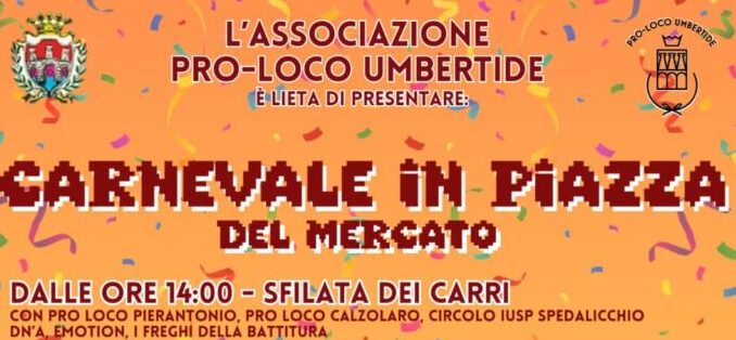 Umbertide si prepara al Carnevale: eventi in arrivo