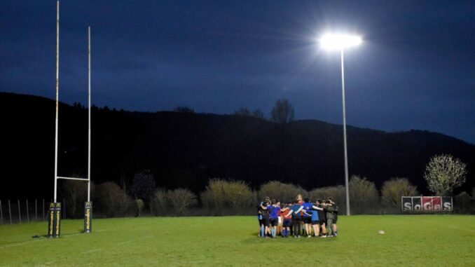 Nuovo impianto di illuminazione per il rugby a Città di Castello