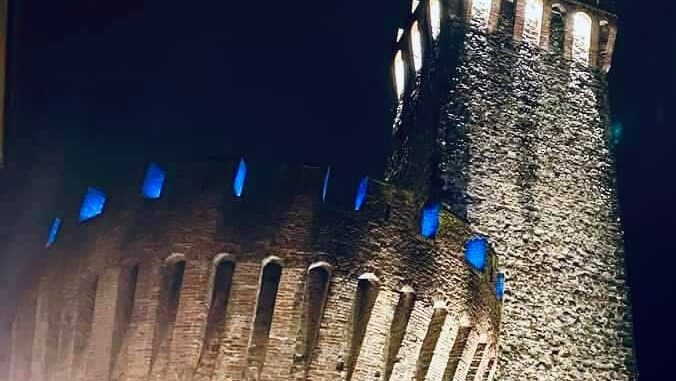 La Rocca di Umbertide si illumina di blu per l’autismo
