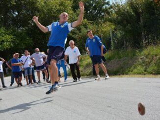 A Città di Castello, il campionato italiano di ruzzola a coppie