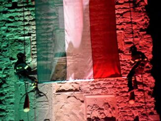 Città di Castello celebra la Repubblica con maxi-tricolore