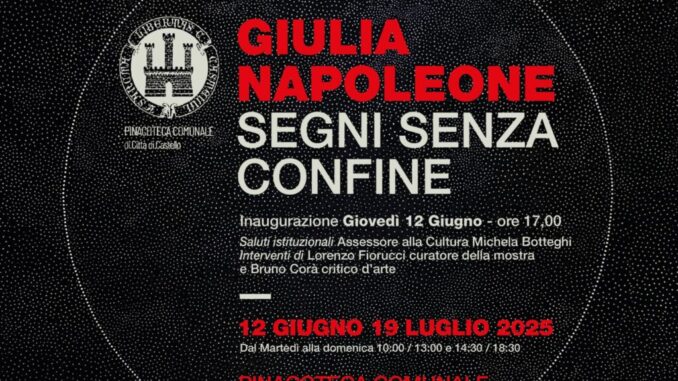 Giulia Napoleone in mostra alla Pinacoteca tifernate