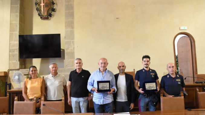 Andrea Petturiti, premiato per il coraggio sulla E45