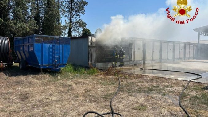Fiamme a San Secondo, rogo in un seccatoio di tabacco