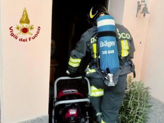 Intervento dei Vigili del Fuoco in via Valdossola