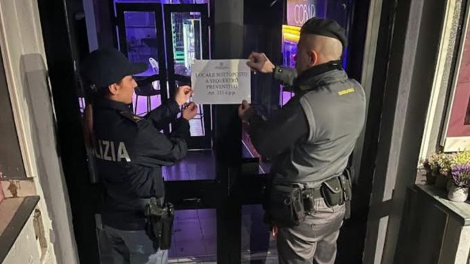 Sequestro blocca locale abusivo a Città di Castello: sigilli