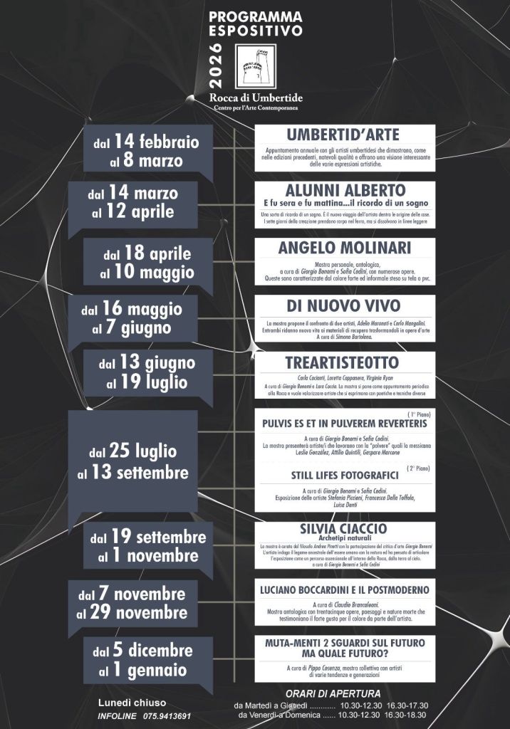 Rocca di Umbertide: il programma delle mostre d'arte 2026