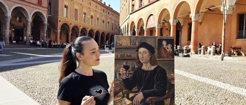 Raffaello "Magister" a Città di Castello: l’omaggio pittorico di Moira Lena Tassi tra arte e convivialità