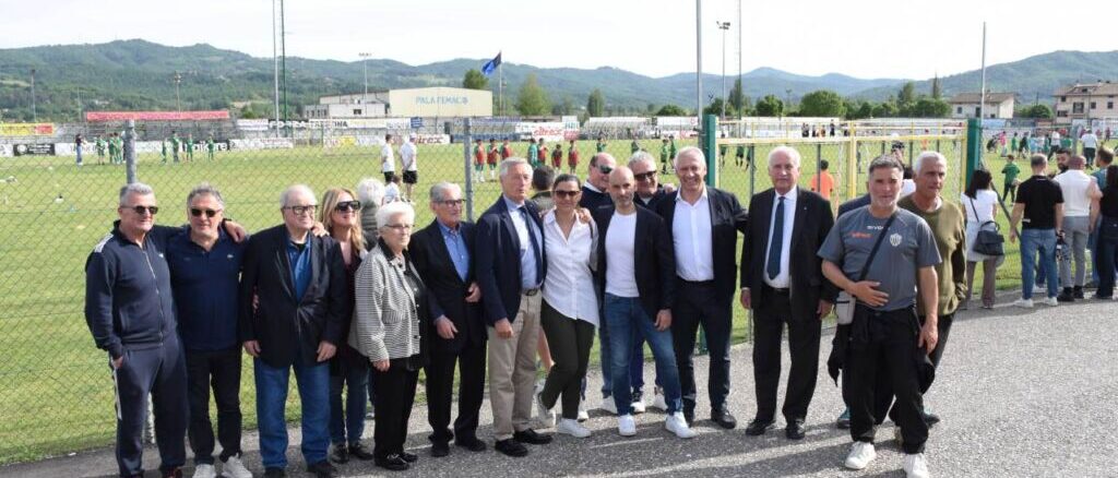 Inaugurato a Trestina il nuovo ingresso dello stadio comunale