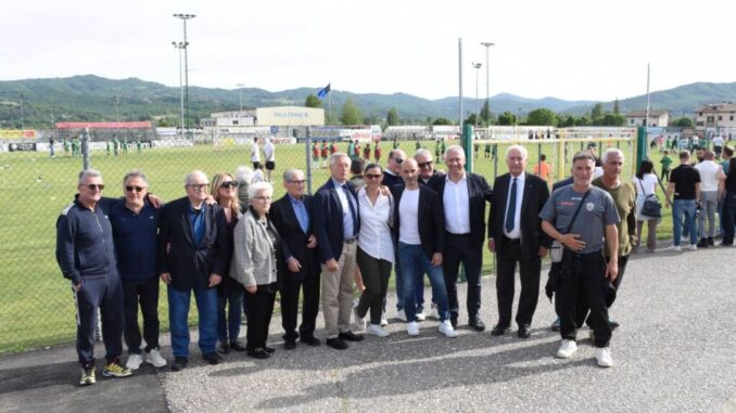 Inaugurato a Trestina il nuovo ingresso dello stadio comunale