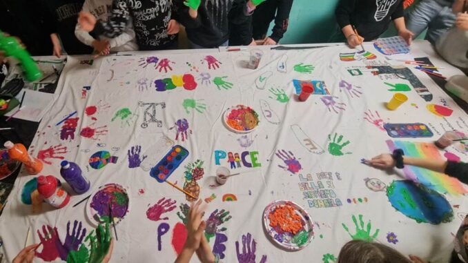 Eco-Bandiera della Pace unisce territori e bambini nel mondo