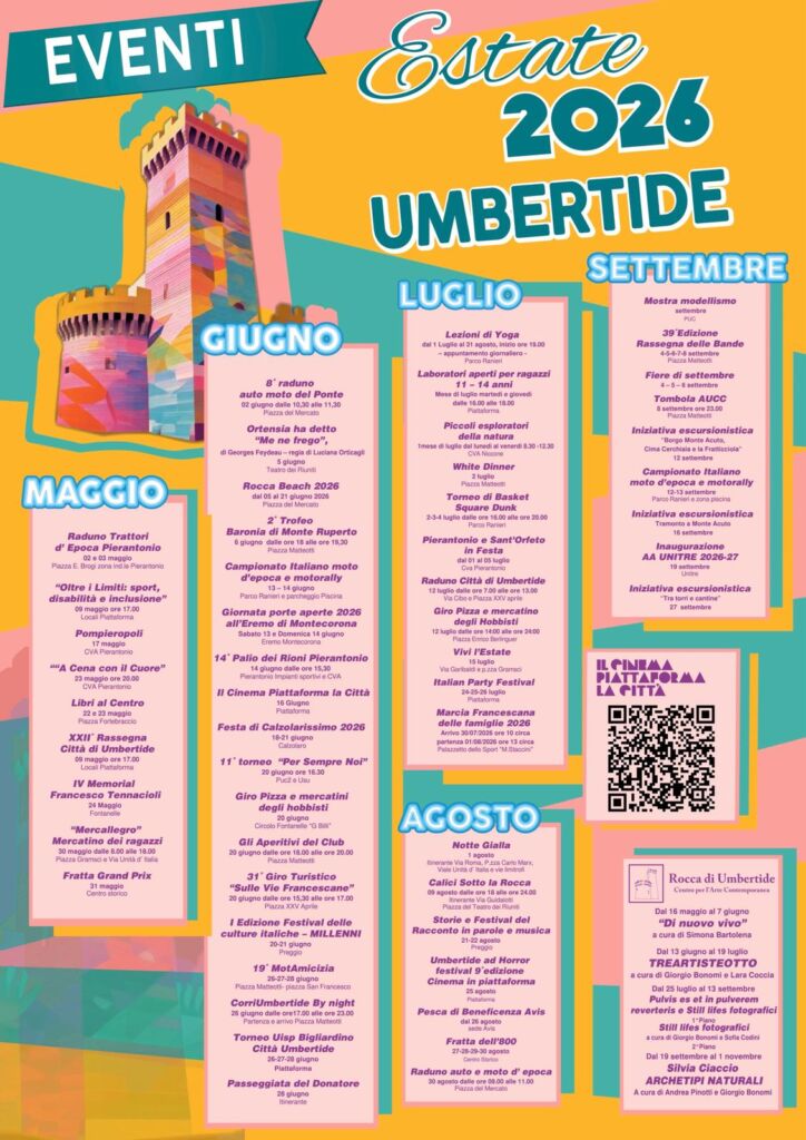 Umbertide estate 2026 presenta un ricco calendario di eventi